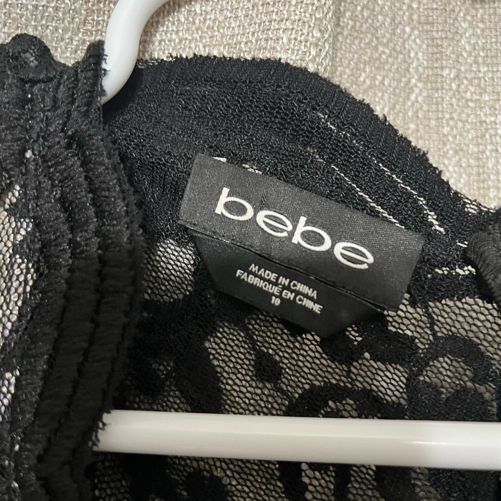 SEXY Bebe Black Lace Romper 10 - Picture 7 of 12